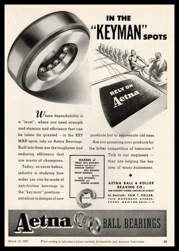 1947 aetna ball - 1947, roller